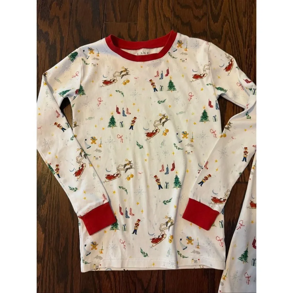 LAKE Christmas Pajamas Size 12
